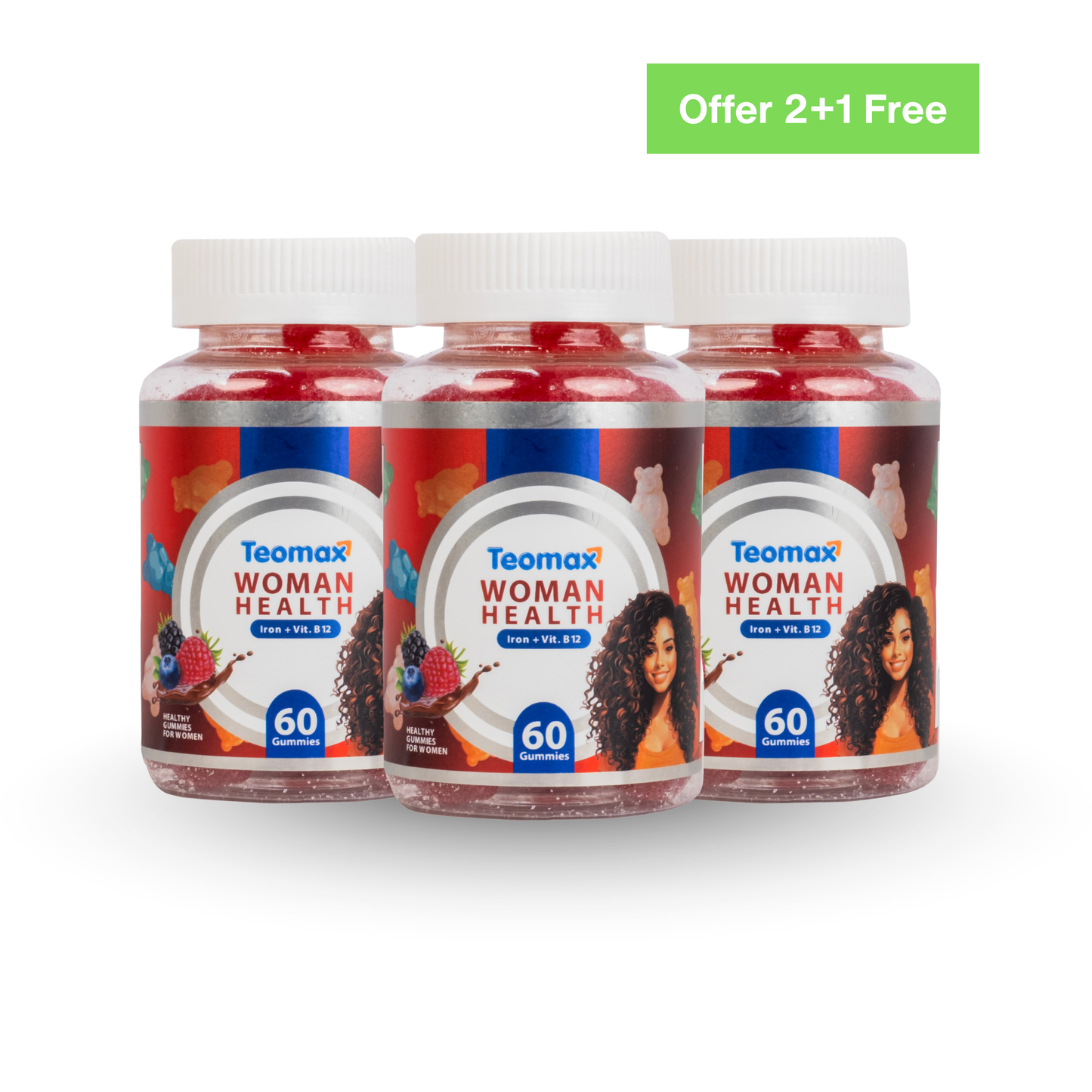 ♀️Teomax Woman Health Gummies (60 Gummies)تيوماكس - وومان هيلث - 60 قطعه