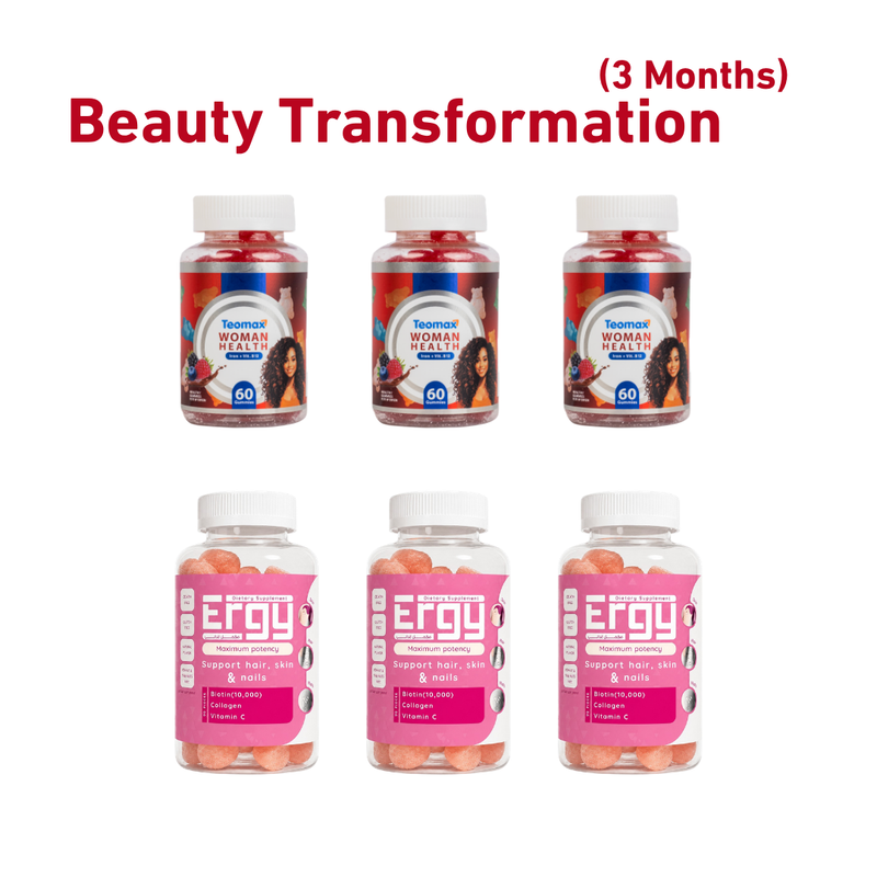Bundle - TEOMAX Beauty Transformation - 3 Months  (WOM+Ergy)