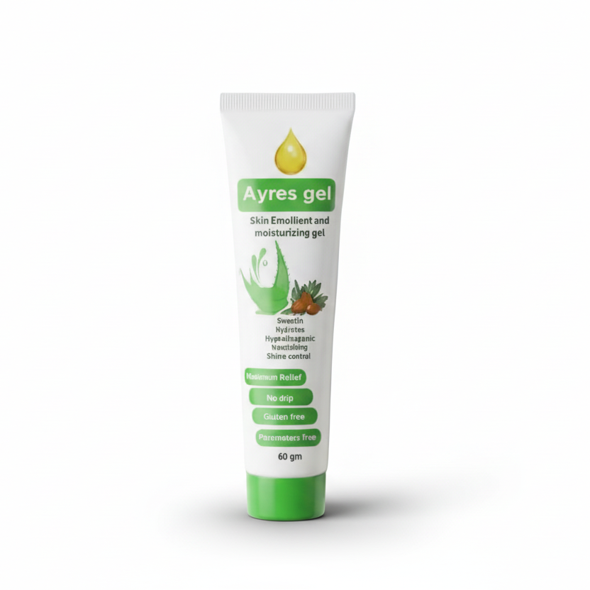 Ayres gel tube on a white background