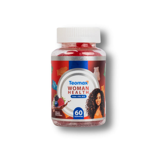 Teemax Woman Health supplement bottle on a white background