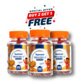 Three bottles of Teomax Vitamin C gummies with a special offer on a white background